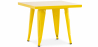 Buy Square Children's Table - Industrial - Metal - 60cm - Stylix Yellow 59685 - in the UK