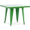 Buy Square Children's Table - Industrial - Metal - 60cm - Stylix Green 59685