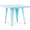 Buy Square Children's Table - Industrial - Metal - 60cm - Stylix Aquamarine 59685