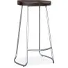 Buy Industrial Bar Stool 76 cm Aiyana - Dark wood and metal Steel 59570