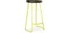  Bar Stool - Industrial Design - Wood and Metal - 76cm - Aiyana image 9