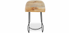 Buy Industrial Design Stool - Wood and Metal - 76 cm - Yaina Light brown 59798 - in the UK