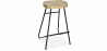 Buy  Bar Stool - Industrial Design - Wood and Metal - 75 cm - Inteus Black 59574 - in the UK