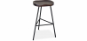 Buy Bar Stool - Industrial Design - Wood & Metal - 73 cm - Kangee Black 59575 - in the UK