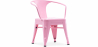 Buy Children's Chair with Armrests - Children's Chair Industrial Design - Steel - Stylix Pink 59684 - in the UK