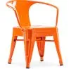 Buy Style Tolix Kid Chair with armrest - Metal Orange 59684