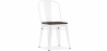 Buy Dining Chair - Industrial Design - Wood and Steel - Stylix White 59709 home delivery