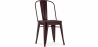 Buy Dining Chair - Industrial Design - Wood and Steel - Stylix Bronze 59709 home delivery