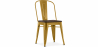 Buy Dining Chair - Industrial Design - Wood and Steel - Stylix Gold 59709 with a guarantee