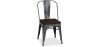 Buy Dining Chair - Industrial Design - Wood and Steel - Stylix Metallic bronze 59709 - in the UK