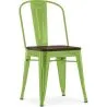 Buy Stylix Square Chair - Metal and Dark Wood Light green 59709