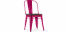Buy Dining Chair - Industrial Design - Wood and Steel - Stylix Fuchsia 59709 in the United Kingdom
