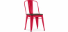 Buy Dining Chair - Industrial Design - Wood and Steel - Stylix Red 59709 at Privatefloor