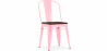 Buy Dining Chair - Industrial Design - Wood and Steel - Stylix Pink 59709 - prices