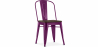Buy Dining Chair - Industrial Design - Wood and Steel - Stylix Purple 59709 - in the UK