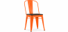Buy Dining Chair - Industrial Design - Wood and Steel - Stylix Orange 59709 - prices