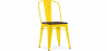 Buy Dining Chair - Industrial Design - Wood and Steel - Stylix Yellow 59709 in the United Kingdom