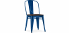 Buy Dining Chair - Industrial Design - Wood and Steel - Stylix Dark blue 59709 - in the UK