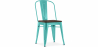 Buy Dining Chair - Industrial Design - Wood and Steel - Stylix Pastel green 59709 - in the UK