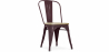 Buy Dining Chair - Industrial Design - Wood and Steel - Stylix Bronze 59707 - prices