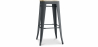 Buy Industrial Design Bar Stool - Steel & Wood - 76cm - Stylix Dark grey 59704 with a guarantee