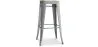 Industrial Design Bar Stool - Steel & Wood - 76cm - Stylix image 9