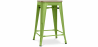 Buy Industrial Design Bar Stool - Wood & Steel - 61cm - Stylix Light green 59696 - in the UK