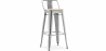Buy Bar Stool with Backrest - Industrial Design - 76 cm - Stylix Steel 59694 - in the UK