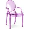 Buy Children Armchair Louis XiV Design Transparent Purple transparent 54010