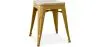 Industrial Design Stool - Wood & Metal - 45cm - Stylix image 9