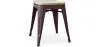 Industrial Design Stool - Wood & Metal - 45cm - Stylix image 9