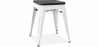 Buy Industrial Design Stool - Wood & Steel - 46cm - Stylix White 59691 at Privatefloor