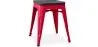 Industrial Design Stool - Wood & Steel - 46cm - Stylix image 9