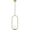 Buy Ruby Hanging Lamp - Metal and Glass Gold 59624