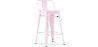 Bar Stool with Backrest Industrial Design - 60cm - Stylix image 9