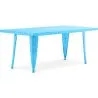 Buy Rectangular Children's Table - Industrial Design - 120cm - Stylix Turquoise 59686