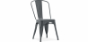 Buy Steel Dining Chair - Industrial Design - New Edition - Stylix Dark grey 59802 - prices