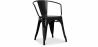 Buy Dining Chair with Armrests - Steel - New Edition - Stylix Black 59809 - in the UK