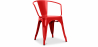 Buy Dining Chair with Armrests - Steel - New Edition - Stylix Red 59809 at Privatefloor