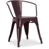 Buy  Tolix chair with armrests New Edition - Metal Bronze 59809