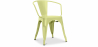 Buy  Stylix chair with armrests New Edition - Metal Pastel yellow 59809 home delivery