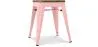 Industrial Design Stool - Wood & Steel - 45cm -Stylix image 9