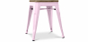 Buy Industrial Design Stool - Wood & Steel - 45cm -Stylix Pastel pink 58350 home delivery