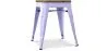 Industrial Design Stool - Wood & Steel - 45cm -Stylix image 9