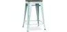 Bar Stool - Industrial Design - Wood & Steel - 60cm -Stylix image 9
