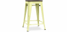 Buy Bar Stool - Industrial Design - Wood & Steel - 60cm -Stylix Pastel yellow 99958354 - in the UK