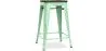 Bar Stool - Industrial Design - Wood & Steel - 60cm -Stylix image 9