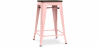 Buy Bar Stool - Industrial Design - Wood & Steel - 60cm -Stylix Pastel orange 99958354 - prices