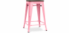 Buy Bar Stool - Industrial Design - Wood & Steel - 60cm -Stylix Pink 99958354 at Privatefloor