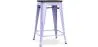Bar Stool - Industrial Design - Wood & Steel - 60cm -Stylix image 9